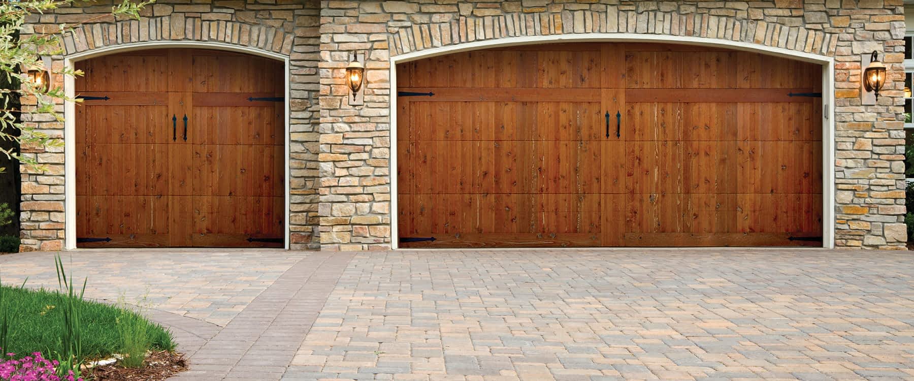 wooden garage doors
